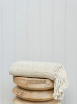 Linen and Cotton Ev Throw