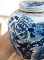 Luscious Peony Lidded Round Storage Jar