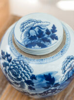 Luscious Peony Lidded Round Storage Jar